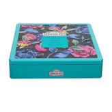چای تی بگ میکس احمد Ahmad مدل دسته گل چای Tea Bouquet( جعبه فلزی آبی گلدار 72 عددی )