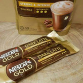 کافی میکس 3 در 1 گلد نسکافه Nescafe مدل دارک لاته DARK LATTE ( بسته 12 عددی )