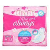 نوار بهداشتی ضد حساسیت آلویز Always مدل Skin Love ( 30 عددی )