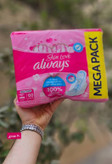 نوار بهداشتی ضد حساسیت آلویز Always مدل Skin Love ( 60 عددی )