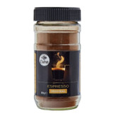 پودر قهوه فوری کارفور Carrefour مدل اسپرسو espresso ( شیشه 80 گرمی )
