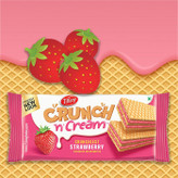 ویفر تیفانی کرانچ tiffany crunch با طعم توت فرنگی STRAWBERRY ( 65 گرمی )