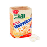 آدامس بدون قند منتوس mentos با طعم میوه های استوایی ( پرتقال ، آناناس ، انبه ) ( 50 عددی )