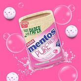 آدامس بدون قند منتوس mentos مدل BUBBLE FRESH ( 50 عددی )