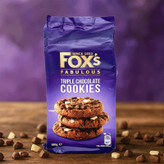 کوکی شکلاتی سه گانه فوکس FOXS مدل COOKIES ( بسته 180 گرمی )