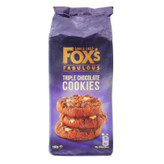 کوکی شکلاتی سه گانه فوکس FOXS مدل COOKIES ( بسته 180 گرمی )