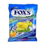 آبنبات کریستالی فوکس FOXS با طعم سیب و لیموترش مدل FRUITY MINTS ( پاکت 125 گرمی )