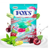 آبنبات کریستالی فوکس FOXS با طعم نعناع و گیلاس مدل MINT BLOSSOM ( پاکت 125 گرمی )
