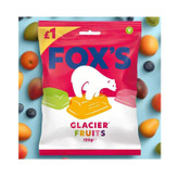 آبنبات میوه ای فوکس FOXS مدل CLACIER FRUITS ( پاکت 100 گرمی )