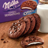 کوکی شکلاتی سنسیشن میلکا Milka Sensation مدل اورئو OREO ( بسته 156 گرمی )