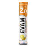 قرص جوشان ایوام EVAM مدل زینک و ویتامین سی Zinc + C ( 20 عددی )