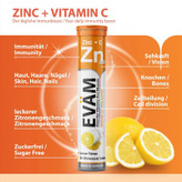 قرص جوشان ایوام EVAM مدل زینک و ویتامین سی Zinc + C ( 20 عددی )