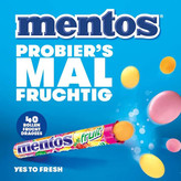 آبنبات خوشبو کننده دهان منتوس Mentos با طعم میوه ای Fruit ( پرتقال ، توت فرنگی ، لیمو )