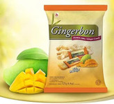 پاستیل زنجبیلی جینجربون Gingerbon با طعم انبه ( بسته 125 گرمی )