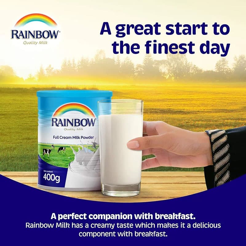 شیر خشک رینبو RAINBOW ( ابوقوس ) قوطی 400 گرمی