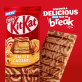 شکلات تخته ای کیت کت نستله Nestle kitkat مدل کارامل نمکی Salted Caramel ( 99 گرمی )