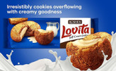 کوکی نرم مغزدار لاویتا روشن Roshen Lovita مدل شیری Milk ( بسته 127 گرمی )