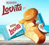 کیک نارگیلی لاویتا روشن Roshen Lovita مدل بلاندی براونی BLONDIE BROWNIE ( بسته 152 گرمی )