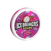قرص خوشبو کننده دهان بدون قند ترش آیس بریکرز Ice Breakers مدل میکس توت ، توت فرنگی و گیلاس Mixed berry ، strawberry ، cherry