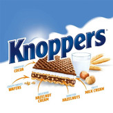 ویفر نوپرز استورک Knoppers Storck مدل شیر و فندوق ( بسته 24 عددی )