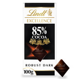 شکلات تخته ای لینت اکسلنس Lindt Excellence ( 85% کاکائو ) مدل تلخ قوی Robust Dark ( 100 گرمی )