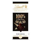 شکلات تخته ای لینت اکسلنس Lindt Excellence ( 100% کاکائو ) مدل کاکائو خالص Pure Cocoa ( 50 گرمی )