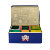 چای تی بگ احمد Ahmad Tea مدل مجموعه ششگانه چای انگلیسی English Tea Six Collection ( جعبه فلزی آبی 60 عددی )