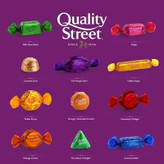 شکلات مخلوط نستله Nestle مدل کوالیتی استریت Quality Street ( جعبه کادوئی 410 گرمی )