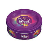 شکلات مخلوط نستله Nestle مدل کوالیتی استریت Quality Street ( جعبه کادوئی 410 گرمی )