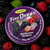 آبنبات ووگی Woogie Fine Drops مدل توت های جنگلی Waldbeeren ( جعبه 200 گرمی )