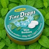 آبنبات ووگی Woogie Fine Drops مدل نعناع یخی Mint ( جعبه 200 گرمی )
