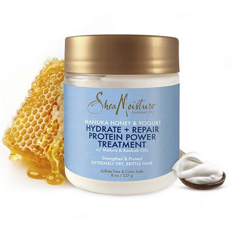ماسک مو درمانی داخل حمام آبرسان و پروتئین رسان شي مويسچر Shea Moisture