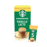 قهوه فوری استارباکس Starbucks مدل لاته وانیلی vanilla latte ( جعبه 5 عددی )