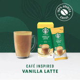 قهوه فوری استارباکس Starbucks مدل لاته وانیلی vanilla latte ( جعبه 5 عددی )