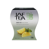 چای سبز میوه ای جاف تی JAF TEA با طعم لیمو و نعناع Lemon & Mint ( پاکت 100 گرمی )