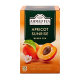 چای سیاه تی بگ میوه ای احمد Ahmad با طعم زردالو Apricot ( پاکت 20عددی )
