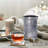 چای سیاه اکبر Akbar مدل سیلور Silver ( قوطی فلزی 300 گرمی )