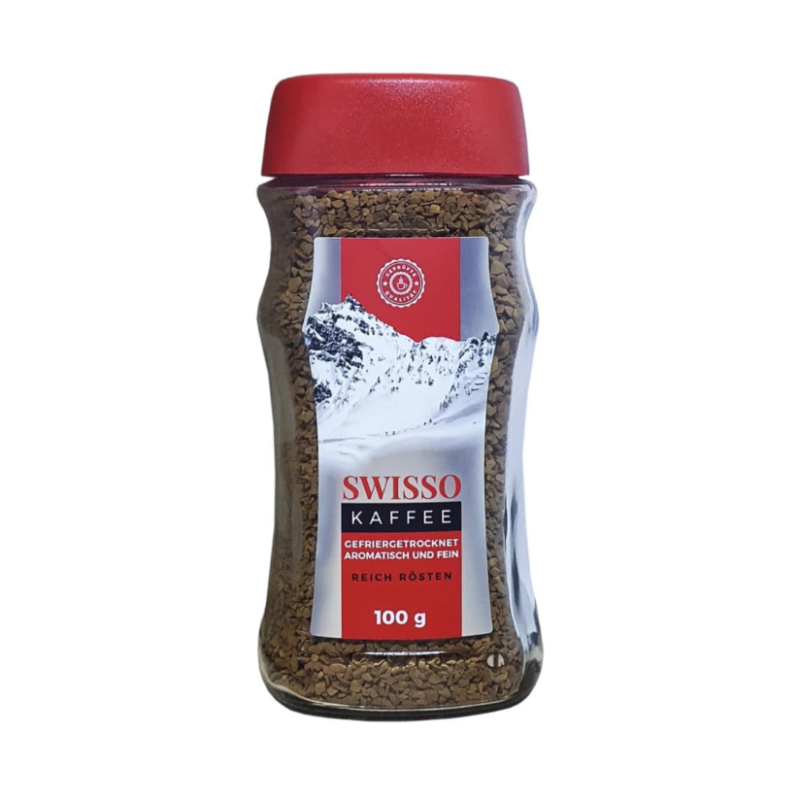 قهوه فوری سوئیسو Swisso مدل Reich Rosten ( شیشه  100 گرمی )