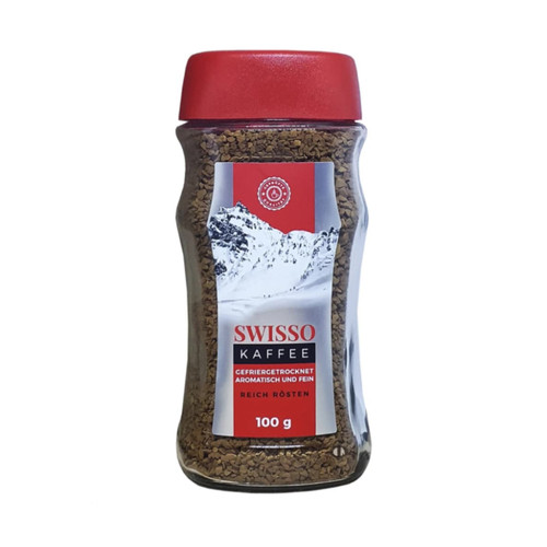 قهوه فوری سوئیسو Swisso مدل Reich Rosten ( شیشه 100 گرمی )