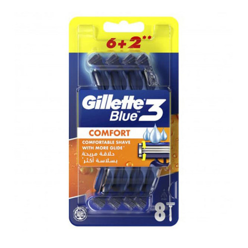 خودتراش 3 تیغه ژیلت Gillette مدل Comfort ( بسته 8 عددی )