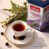 چای تی بگ میوه ای اکبر Akbar با طعم انگور فرنگی سیاه Blackcurrant ( پاکت 20 عددی )