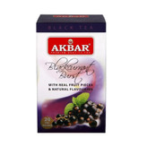 چای تی بگ میوه ای اکبر Akbar با طعم انگور فرنگی سیاه Blackcurrant ( پاکت 20 عددی )