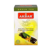 چای سبز تی بگ اکبر Akbar با طعم وانیل Vanilla ( پاکت 20 عددی )