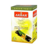 چای سبز تی بگ اکبر Akbar با طعم وانیل Vanilla ( پاکت 20 عددی )