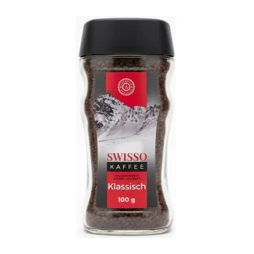 قهوه فوری سوئیسو Swisso مدل Klassisch ( شیشه 100 گرمی )