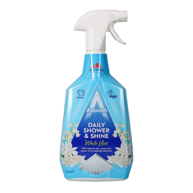 اسپری تمیزکننده حمام آستونیش Astonish با رایحه سوسن سفید ( 750 میل )