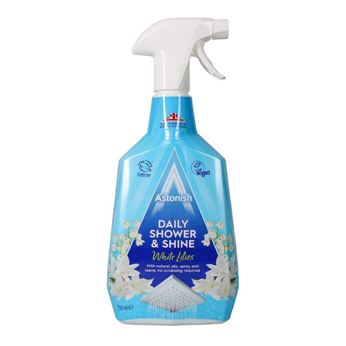 اسپری تمیزکننده حمام آستونیش Astonish با رایحه سوسن سفید ( 750 میل )