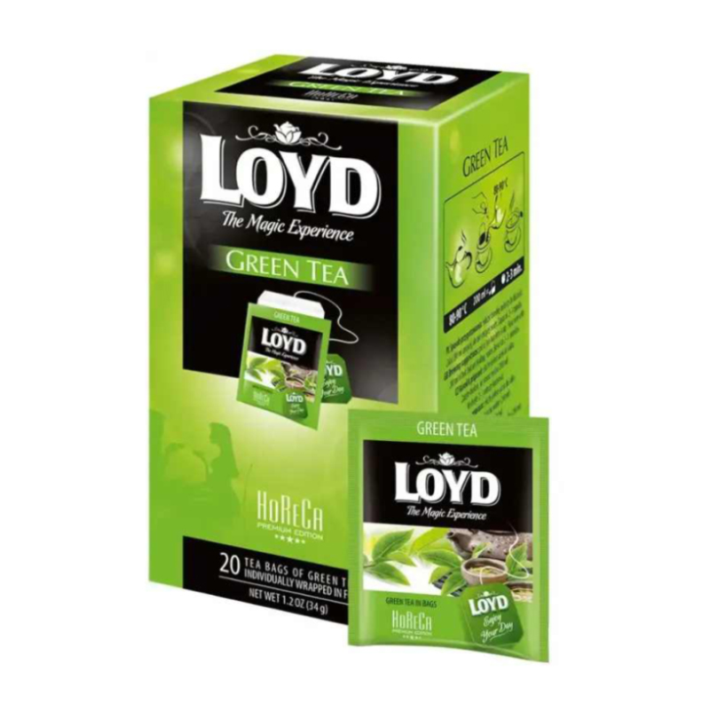 چای سبز تی‌بگ لوید LOYD مدل Green Tea (پاکت 20 عددی)