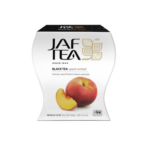 چای سیاه میوهای جاف تی JAF TEA با طعم هلو Peach (پاکت 100 گرمی)