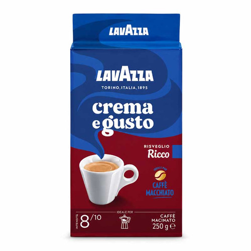 پودر قهوه لاوازا Lavazza مدل Crema e Gusto Ricco (پاکت ۲۵۰ گرمی)